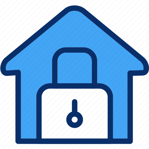 House, lock, real estate, security icon - Download on Iconfinder