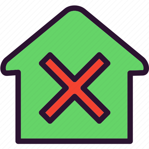 Close, cross, delete, real estate icon - Download on Iconfinder