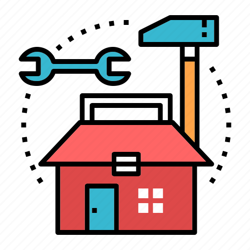Construction, decoration, house, house renovation, renovate, renovation, tools icon - Download on Iconfinder