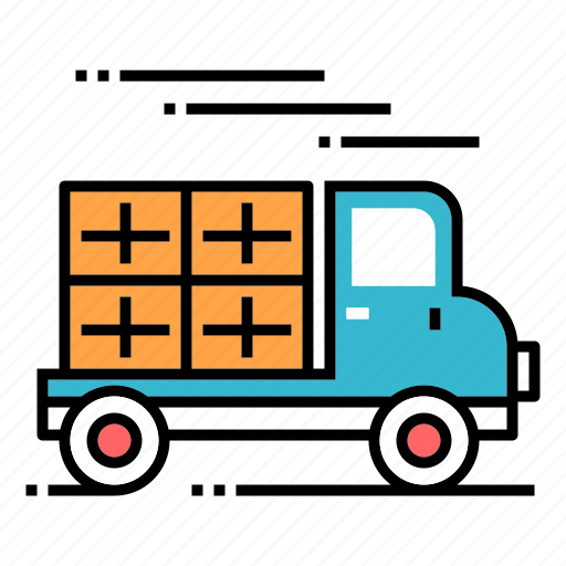 Delivery, estate, home, moving, residential, truck, vehicle icon - Download on Iconfinder