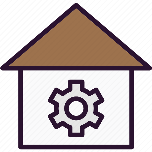 Gear, real estate, settings, setuphome icon - Download on Iconfinder