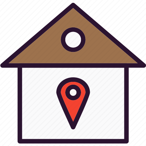 Home, location, pin, real estate icon - Download on Iconfinder
