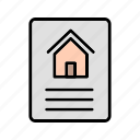 document, contract, house