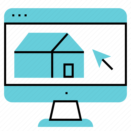 Estate, find, home, pc, real, web, website icon - Download on Iconfinder