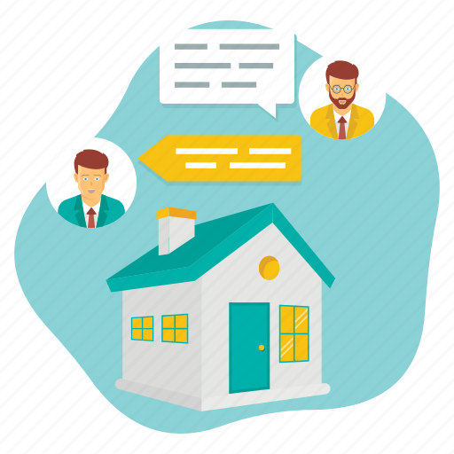 Property conversation, chat, home, house, online, property, realestate icon - Download on Iconfinder