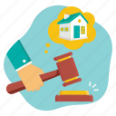 auction, bid, gavel, justice, law, home, property, estate