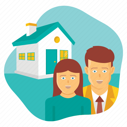 Couple, dream, family, home, house, property, real estate icon - Download on Iconfinder