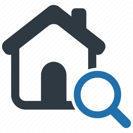 Find, house, dorm, home, living, room, search icon - Download on Iconfinder