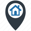 house, location, home, map, navigation, pin, direction 