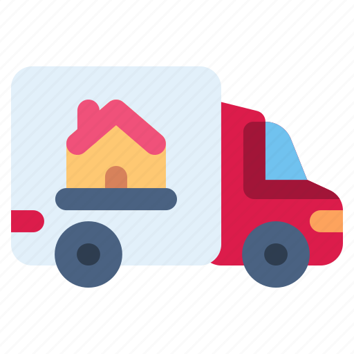 Moving, house, truck, vehicle, home, transportation, property icon - Download on Iconfinder