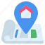 navigator, house, location, property, map, home, apartment, place, direction 