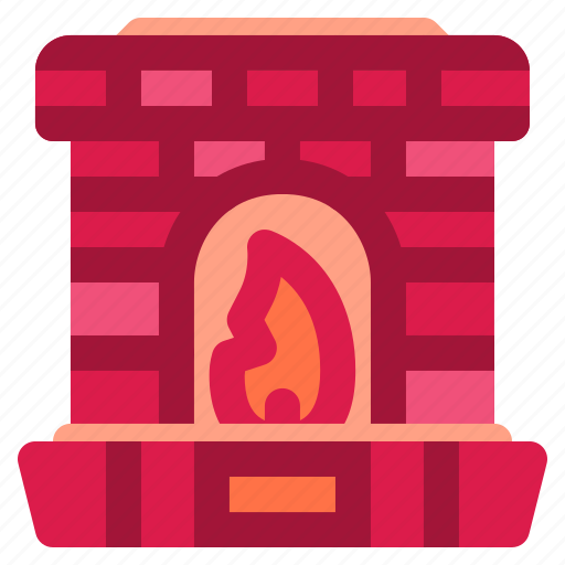 Fireplace, home, room, living, fire, wood, firewood icon - Download on Iconfinder