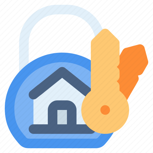House, lock, security, home, key, protection, apartment icon - Download on Iconfinder