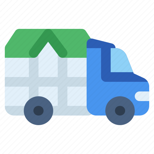 Moving, house, truck, vehicle, home, transportation, apartment icon - Download on Iconfinder