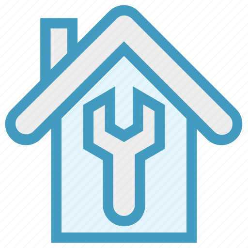 Apartment, home, property, real estate, repair, wrench icon - Download on Iconfinder