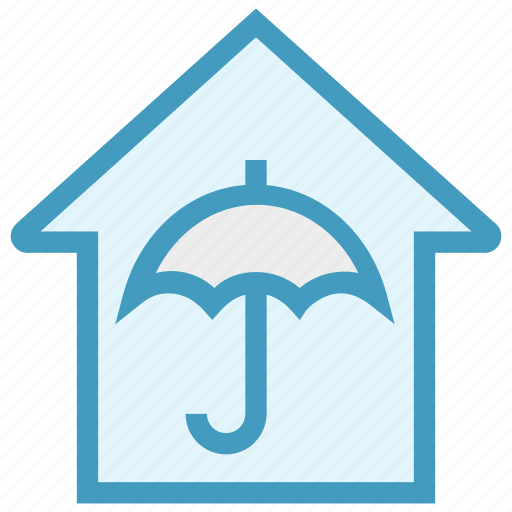Apartment, home, house, property, real estate, secure, umbrella icon - Download on Iconfinder