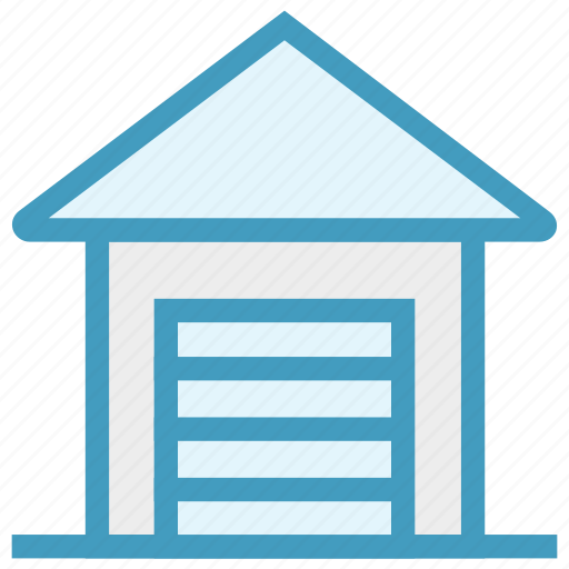 Apartment, garage, home, house, property, real estate, warehouse icon - Download on Iconfinder