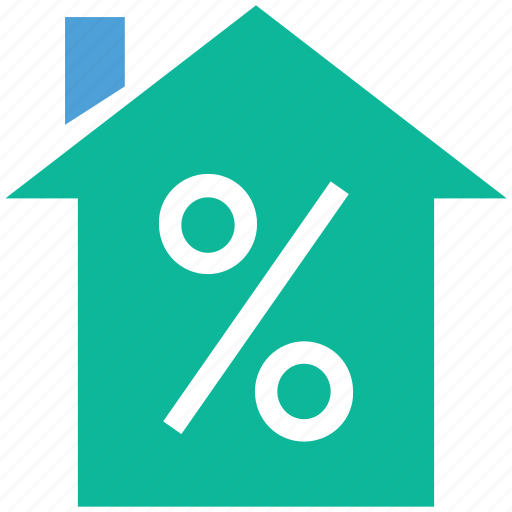 House, payment, percentage sign, real estate icon - Download on Iconfinder