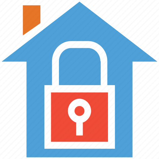 House, lock, real estate, safe icon - Download on Iconfinder