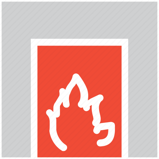 Fireplace, chimney, fire, warm icon - Download on Iconfinder
