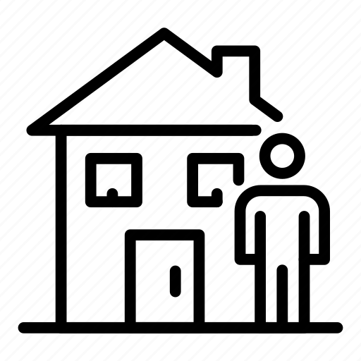 Home, house, man, owner, person, property, tenant icon - Download on Iconfinder