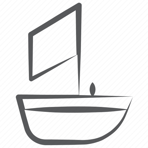 Boat, marine, sailboat, ship, transport, travel, yacht icon - Download on Iconfinder