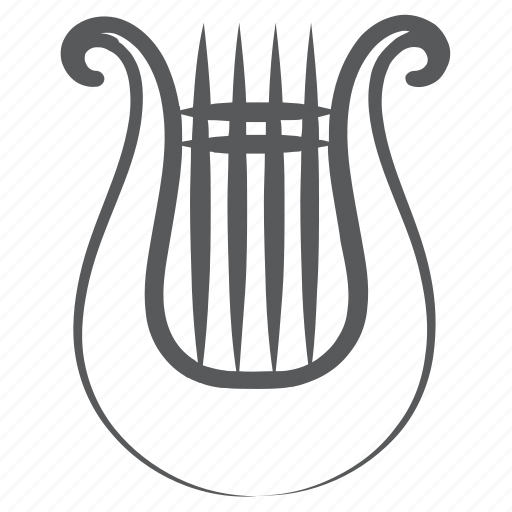 Greek instrument, harp, heather harp, lyre, musical instrument icon - Download on Iconfinder