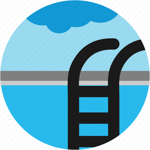 Activities, cloud, ladder, pool, recreational, swimming icon - Download on Iconfinder