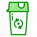 arrow, cup, recycle, reusable, waste, zero
