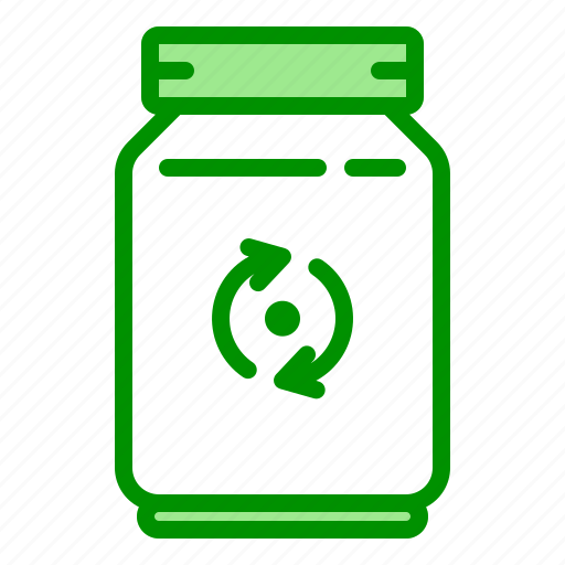 Arrow, jar, recycle, reusable, waste, zero icon - Download on Iconfinder