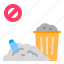 can, garbage, no, trash, waste, zero 