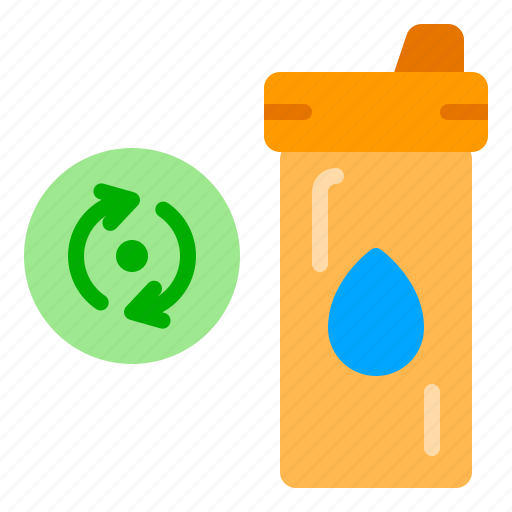 Arrow, bottle, recycle, reusable, waste, zero icon - Download on Iconfinder