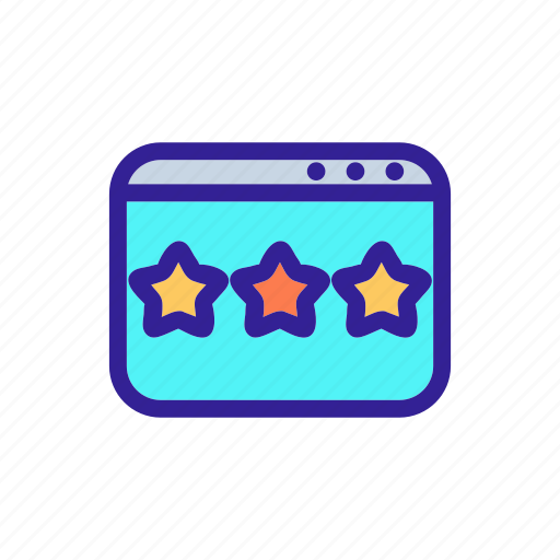 Concept, contour, favorite, linear, rating, reviews icon - Download on Iconfinder