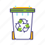 bin, garbage, recycle, recycling, sorting, trash 