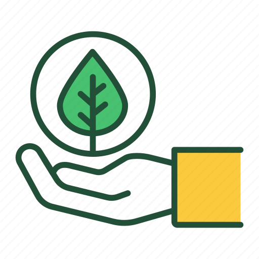 Hand, holding, plant, ecology icon - Download on Iconfinder