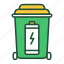 trash, battery, recyclable, waste, recycling, garbage, sorting 
