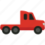 red, big, truck, vehicle, transport, basic, cloud, delivery, data 