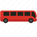 red, bus, travel, school, vehicle, transport, basic, car