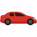 red, coupe, car, vehicle, transport, basic, auto, automobile