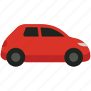 red, micro, car, travel, vehicle, transport, basic, chip, vacation