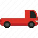 red, mini, truck, transport, basic, cable, delivery, vehicle, car