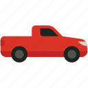 red, pickup, car, food, travel, green, document, vehicle, transport