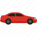 red, sedan, car, travel, document, vehicle, transport, basic, auto