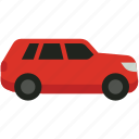 red, suv, car, travel, vehicle, transport, basic, auto, automobile