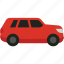 red, suv, car, travel, vehicle, transport, basic, auto, automobile 