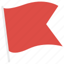 flag, flying, red flag, flags