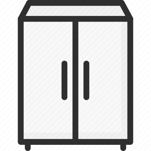 Cold, fridge, refrigerator, side icon - Download on Iconfinder