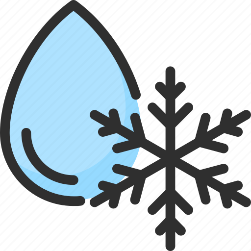 Cold, drop, fridge, refrigerator, snow, snowflake, water icon - Download on Iconfinder