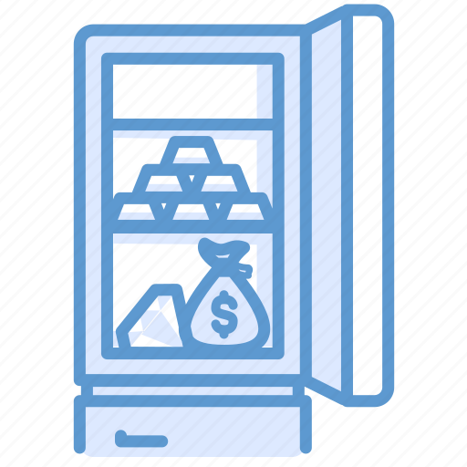 Finance, freeze, fridge, gold, money, refrigerator, safe icon - Download on Iconfinder