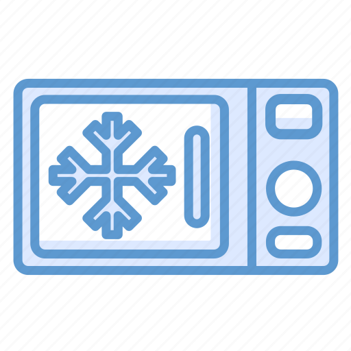Defrosting, kitchen, microwave, snowflake icon - Download on Iconfinder